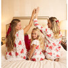 Floral Long Sleeve Shirt Full Leg Pajama Set, Nutcracker Garden - Pajamas - 5