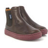 Sneaker Boots, Smooth Dark Brown - Boots - 3