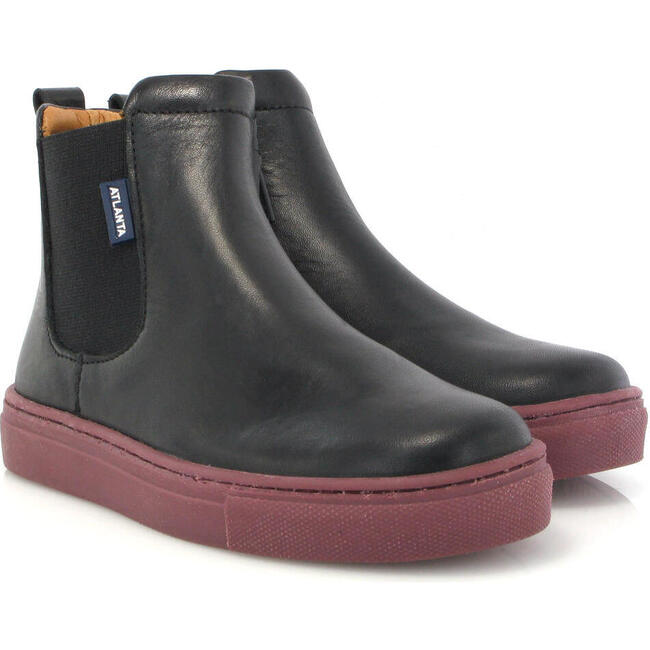 Sneaker Boots, Smooth Black - Boots - 3