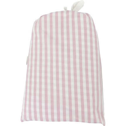 Mini-stripe Crib Sheets, Pink