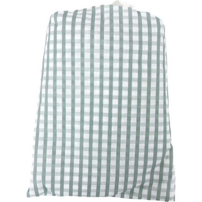 Gingham Crib Sheets, Sage