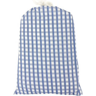 Blue gingham crib sheet online