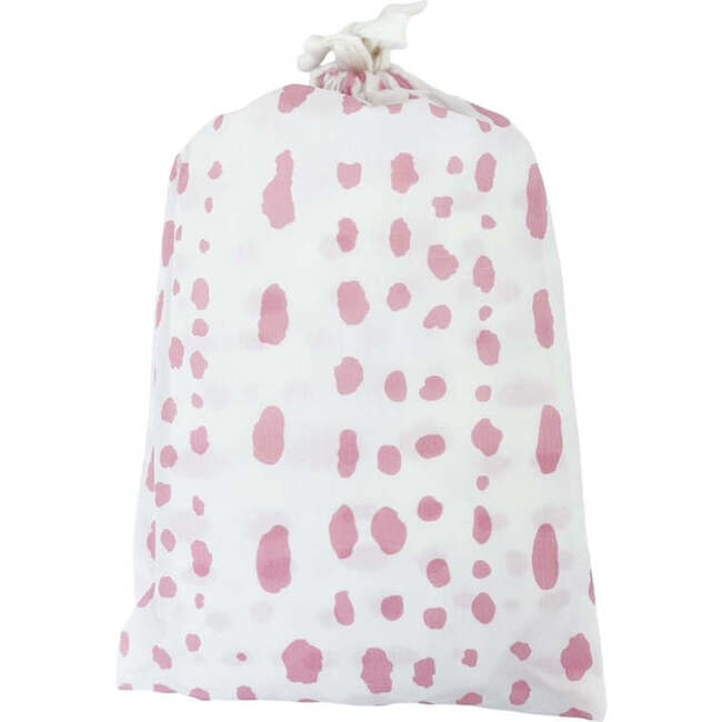 Dalmatian Dot Crib Sheets, Pink