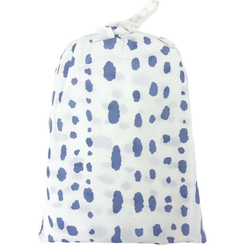 Dalmatian Dot Crib Sheets, French Blue - Crib Sheets - 1