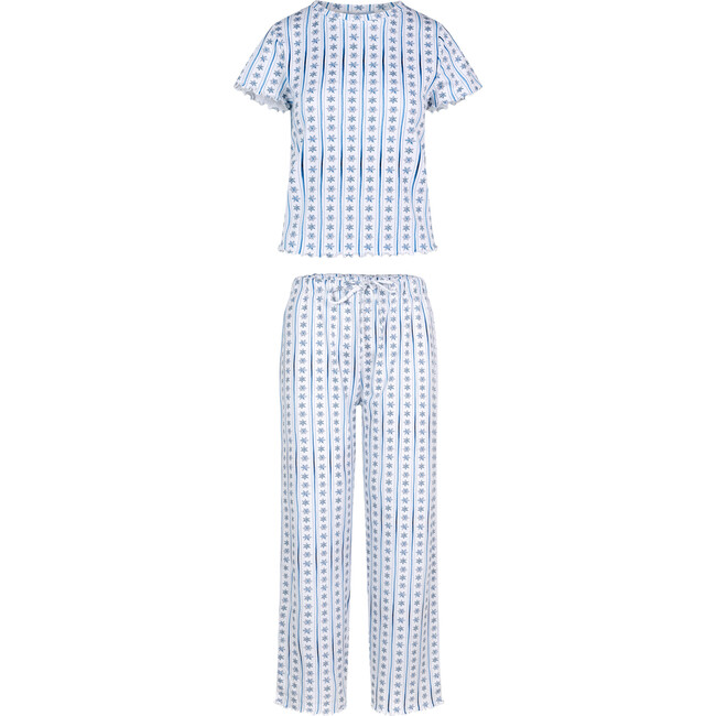 Women's Kelly Pajama Set, Snowflake