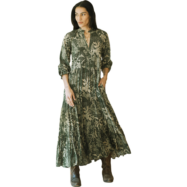 Women's Sienna Maxi Dress, Dark Forest