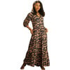 Women's Sienna Maxi Dress, Autumn Leaves - Dresses - 1 - thumbnail