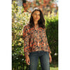 Women's Colorado Long Sleeve Top, Fall Leaves - Blouses - 4