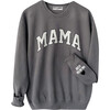 Personalized Women's Mama Love On The Cuff Antique Sweatshirt, Stormy - Sweatshirts - 1 - thumbnail