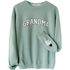 Personalized Women's Grandma Love On The Cuff Sweatshirt, Seafoam - Sweatshirts - 1 - thumbnail