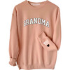 Personalized Women's Grandma Love On The Cuff Sweatshirt, Blush - Sweatshirts - 1 - thumbnail