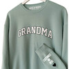 Personalized Women's Grandma Love On The Cuff Sweatshirt, Seafoam - Sweatshirts - 2