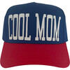 Women's Cool Mom 2-Tone Hat, Blue & Red - Hats - 1 - thumbnail