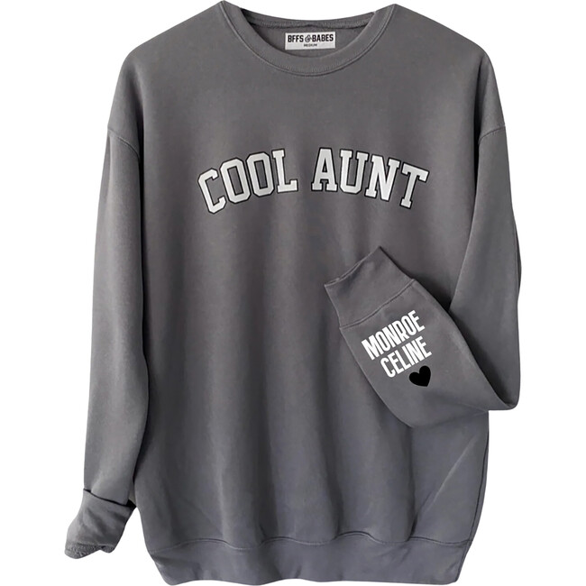 Personalized Women's Cool Aunt Love On The Cuff Sweatshirt, Stormy