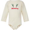 Personalized Anthers Long Sleeve Bodysuit, Natural - Onesies - 1 - thumbnail