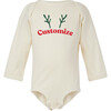 Personalized Anthers Long Sleeve Bodysuit, Natural - Onesies - 2