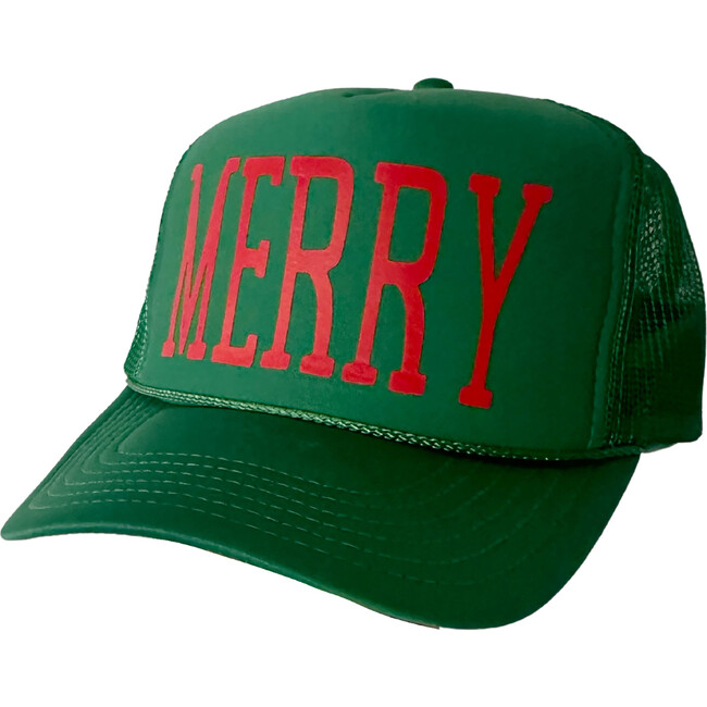 Merry Mesh Back Trucker Hat, Green