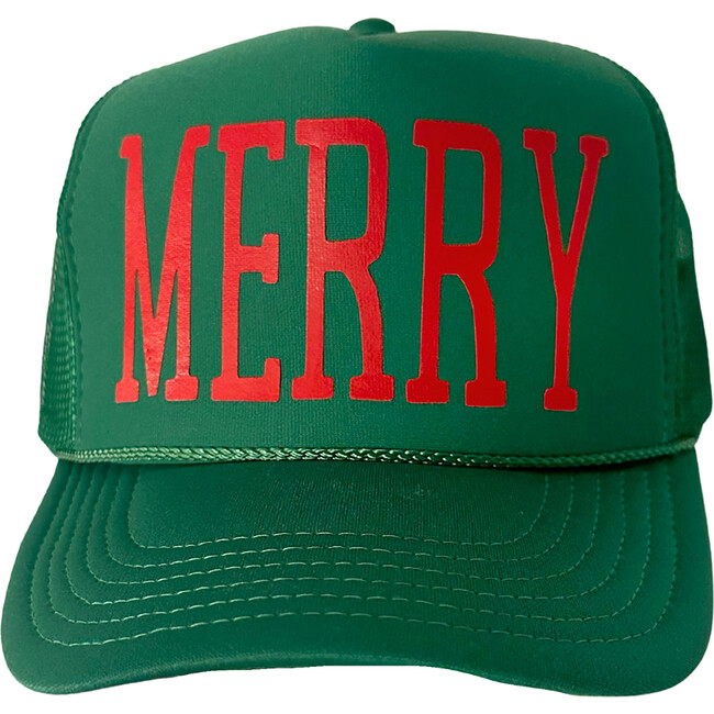 Merry Mesh Back Trucker Hat, Green - Hats - 2