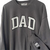 Personalized Dad Love On The Cuff Antique Sweatshirt, Stormy - Sweatshirts - 2