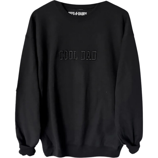 Cool Dad Embroidered Long Sleeve Sweatshirt, Black