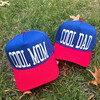 Cool Dad 2-Tone Snap Back Hat, Blue & Red - Hats - 2