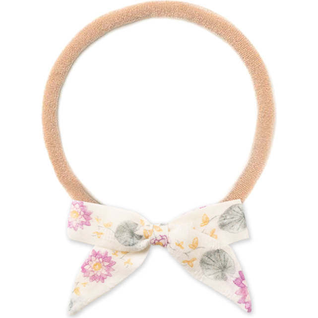 Fabric Bow Headband, Lilypad