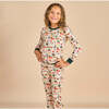 Vintage Kids Christmas Long Sleeve Two-Piece Bamboo Pajama Set - Pajamas - 3