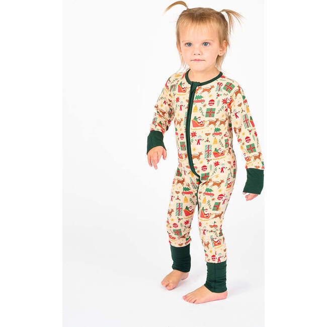 Vintage Christmas Bamboo Convertible Baby Pajamas - Pajamas - 3