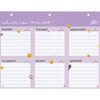Grid 52-Pages Weekly Desk Pad, Purple - Paper Goods - 1 - thumbnail