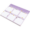 Grid 52-Pages Weekly Desk Pad, Purple - Paper Goods - 2