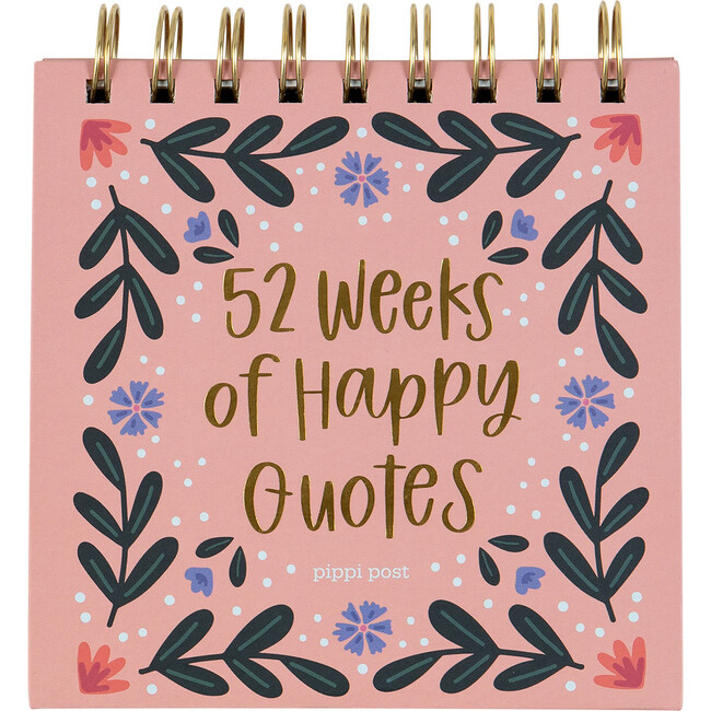 52 Weeks Of Happy Quotes, Desk Flip Calendar, Multicolors - Paper Goods - 1
