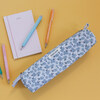 Tiny Florals Pencil Pouch, Blue - Bags - 3