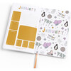 Wavy Lines Petite Planner: 2025 Calendar Year, Orange - Paper Goods - 4