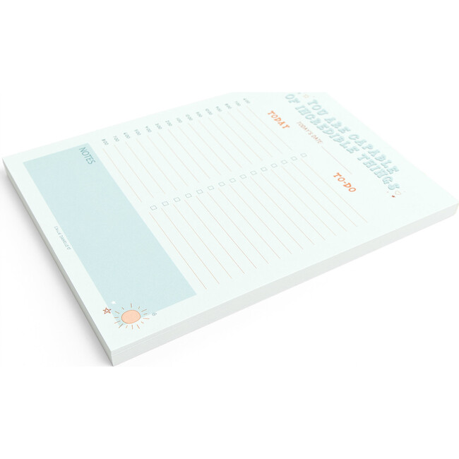 Incredible Things 52-Pages Daily Planning Notepad, Blue - Paper Goods - 2