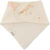 Unicorn Print French Terry Bandana Bib, Vanilla - Bibs - 2