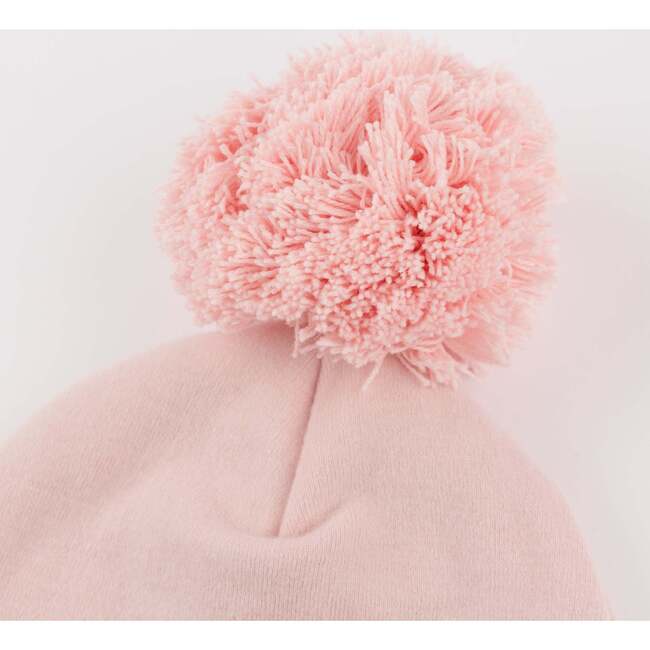 Dusty Pink Pom Hat, Dusty Pink - Hats - 2