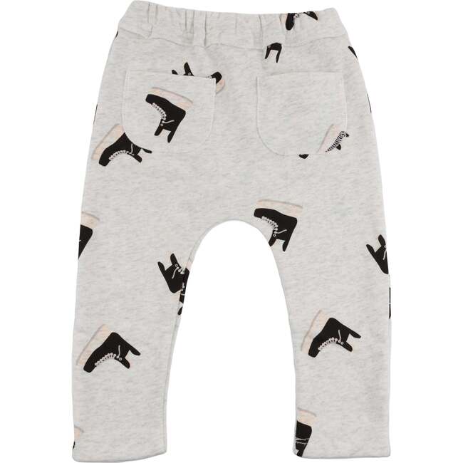 Hockey Skate Print Brooklyn Jogger, Heather Gray - Sweatpants - 2