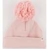 Dusty Pink Pom Hat, Dusty Pink - Hats - 3