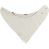 Football Print Baby Rib Bandana Bib, Oatmeal Heather - Bibs - 2