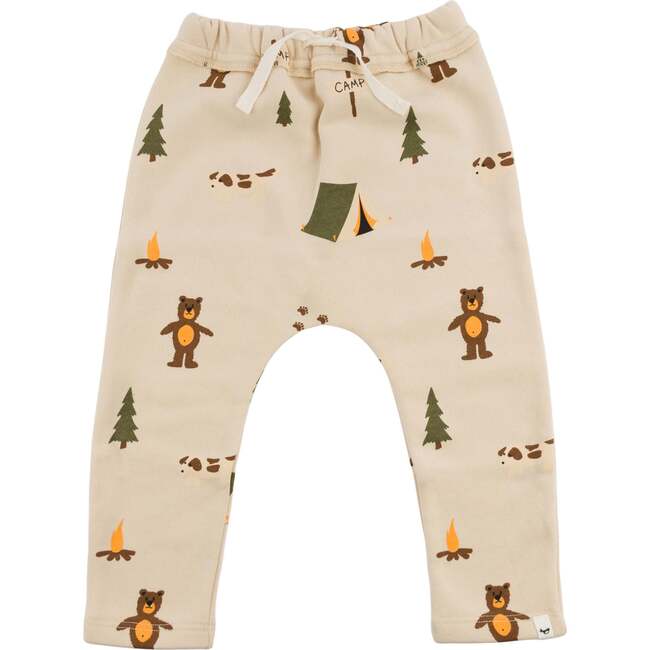 Camping Print Brooklyn Jogger, Biscotti