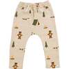 Camping Print Brooklyn Jogger, Biscotti - Sweatpants - 1 - thumbnail