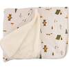 Camping Print Snowdrift Layette Blanket, Malt - Blankets - 2