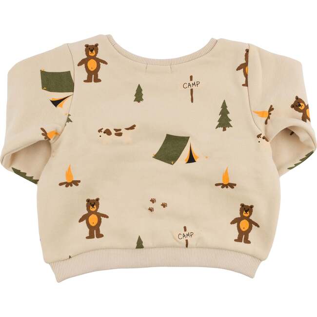 Camping Print Brooklyn Boxy, Biscotti - Sweatshirts - 2