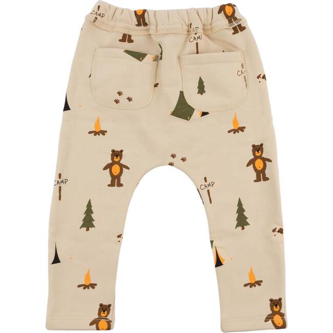 Camping Print Brooklyn Jogger, Biscotti - Sweatpants - 2