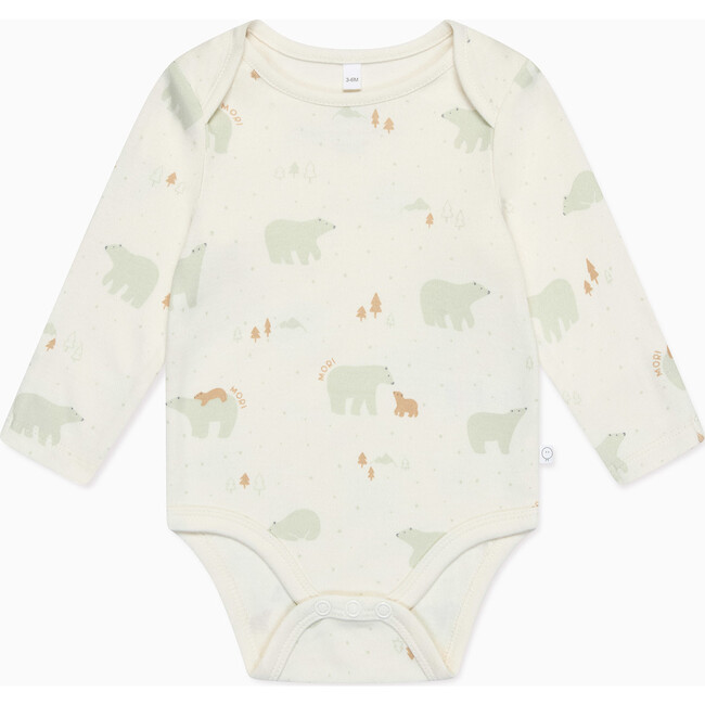 Polar Bear Print Long Sleeve Bodysuit