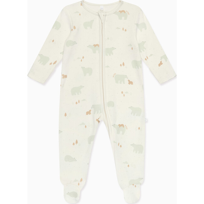 Polar Bear Print Two Way Zip Up Sleepsuit