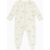 Polar Bear Print Two Way Zip Up Sleepsuit - Footie Pajamas - 1 - thumbnail