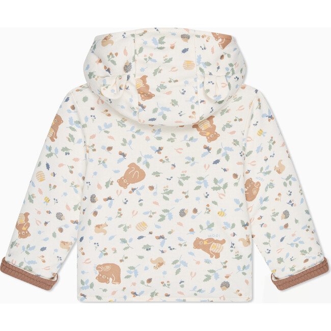 Bear Print Reversible Hooded Jacket - Coats - 2