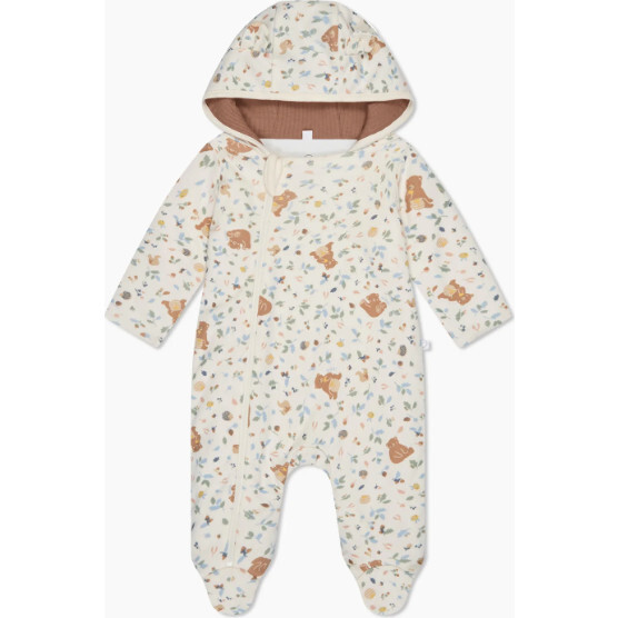 Bear Print Pramsuit