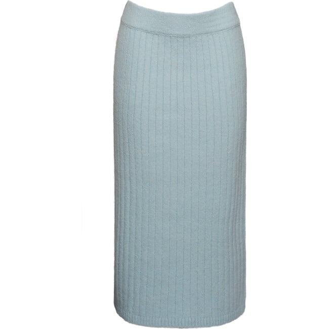 Women's Pia Flat Rib High-Waist Sweater Tube Skirt, Mint